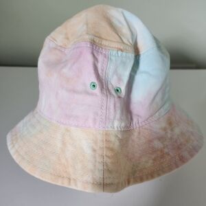 Tie-Dye Bucket Hat Pastel Colors One Size Fits Most